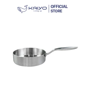 Chảo inox 316 liền khối 5-Ply Premium Kaiyo - thành cao (20 24 26cm)
