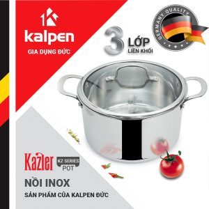 Nồi Inox 3 Lớp Liền Khối Kalpen Kazler KZ18 KZ20 KZ24 KZ30