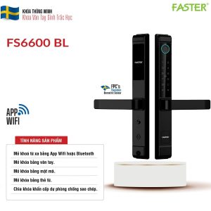 Khóa vân tay cửa nhôm FS6600 BL