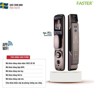 Khóa cửa nhận diện khuôn mặt FS008FD3D-BS